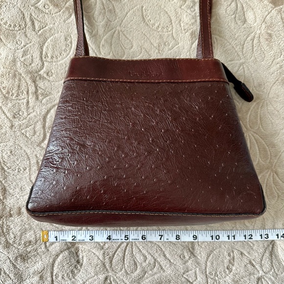 Unique Vintage Byblos Graziella Italian Leather Handbag - Brown - Picture 13 of 15
